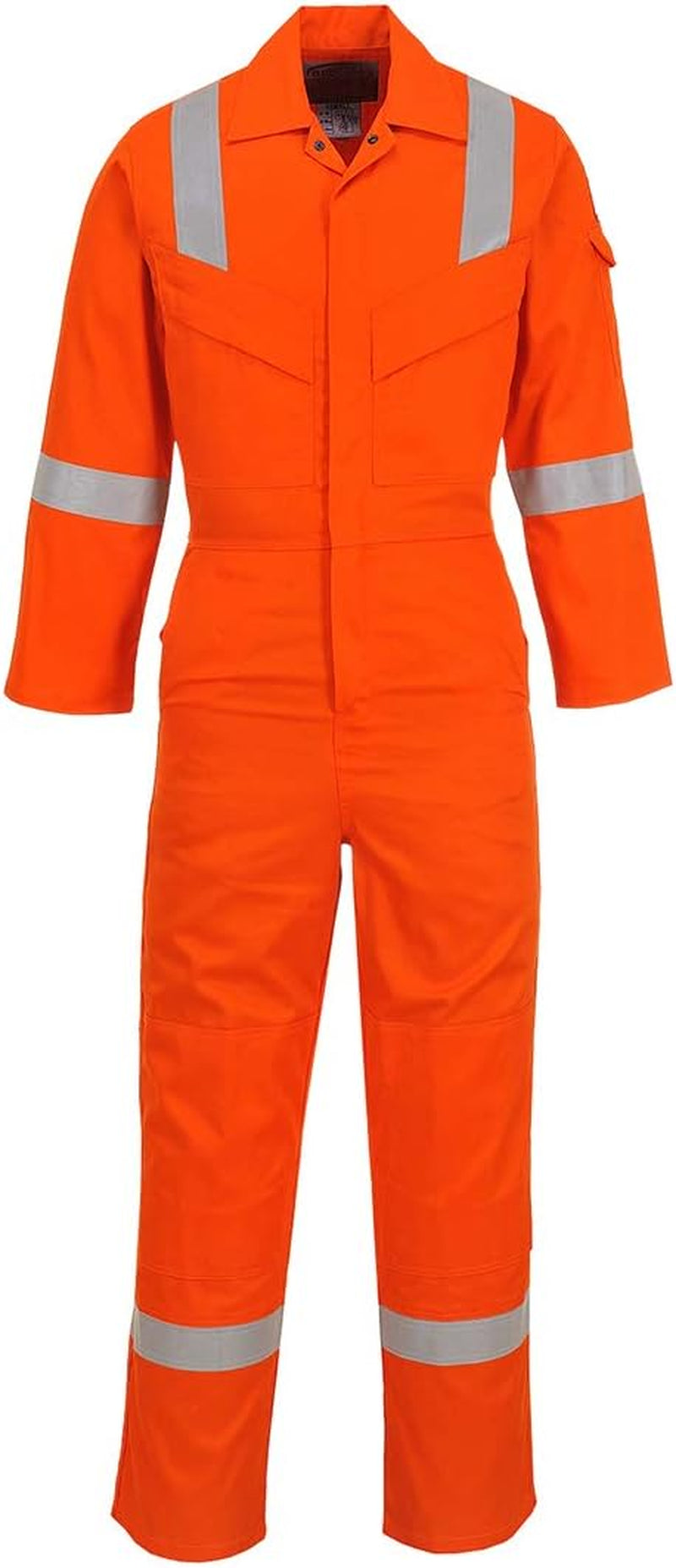 FR Antistatic Coverall Flame Resistant Overall Work Protection Retardent ASTM NFPA ARC 2, Navy, X Large