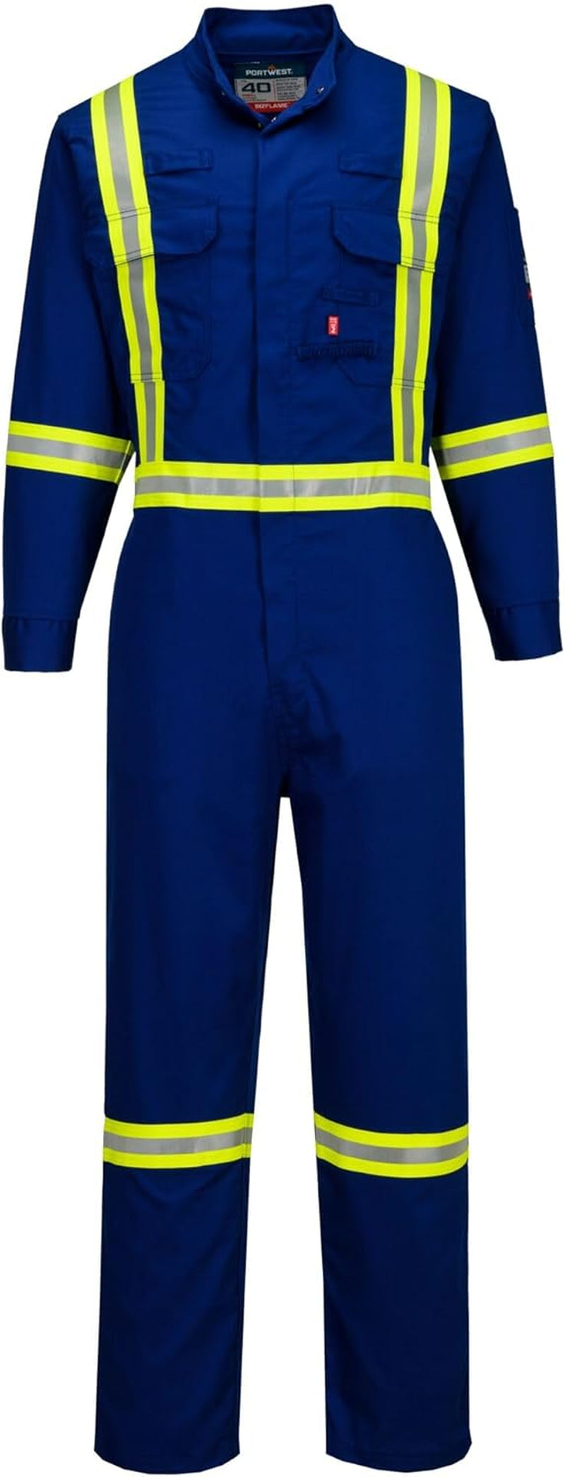 FR511 Bizflame 88/12 X Back Iona FR Coverall NFPA 2112 ARC 2 ASTM CSA Class 1 Dual Hazard Flame Resistant Work Suit