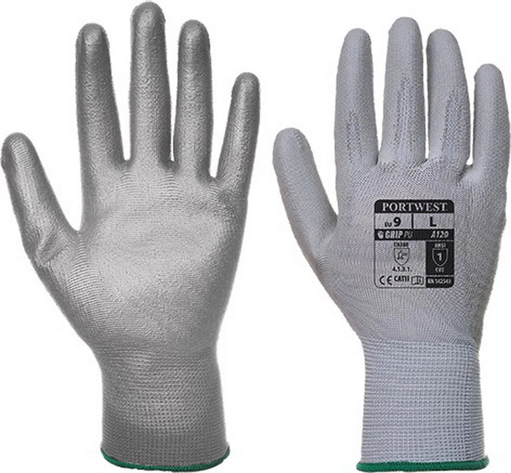 VA120 Vending PU Palm Glove Gray, Small-KarWorkwear