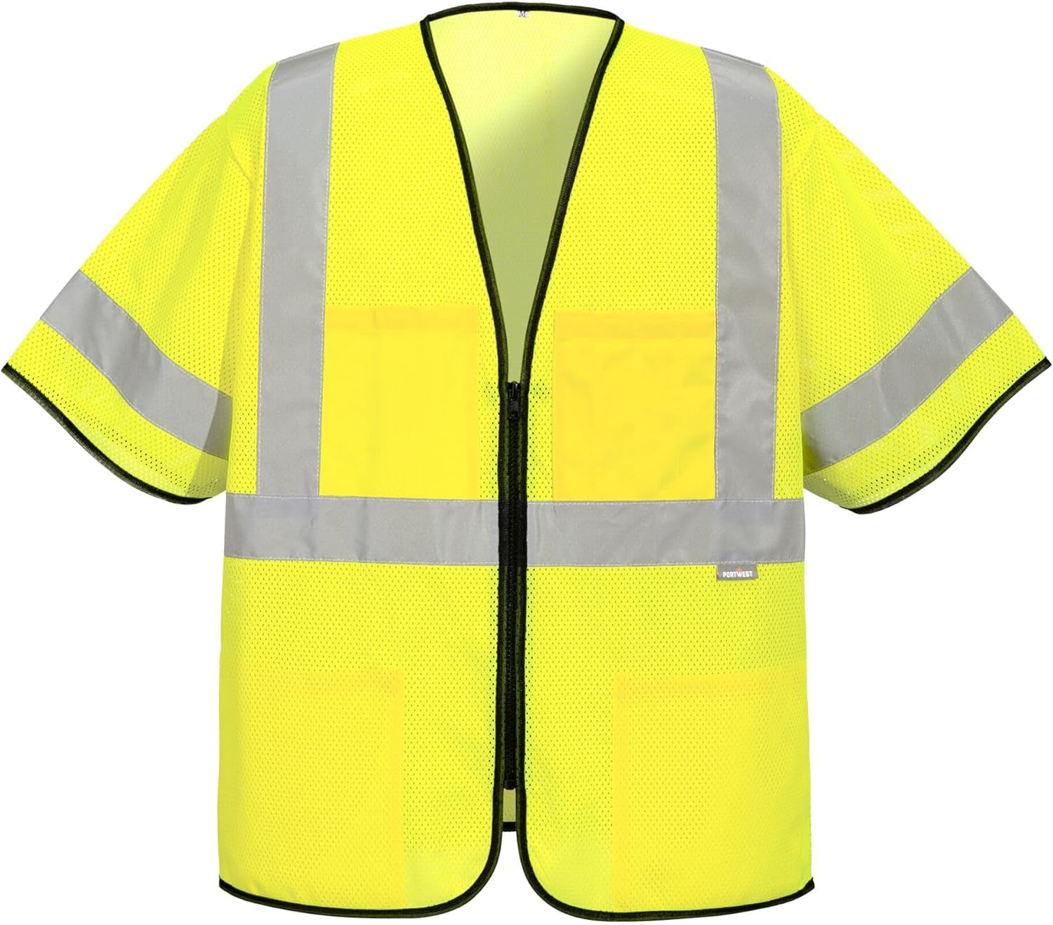 US397 Hi Vis Tampa Mesh Class 3 Vest Safety Waistcoat Lightweight Breathable Reflective Workwear High Visibility