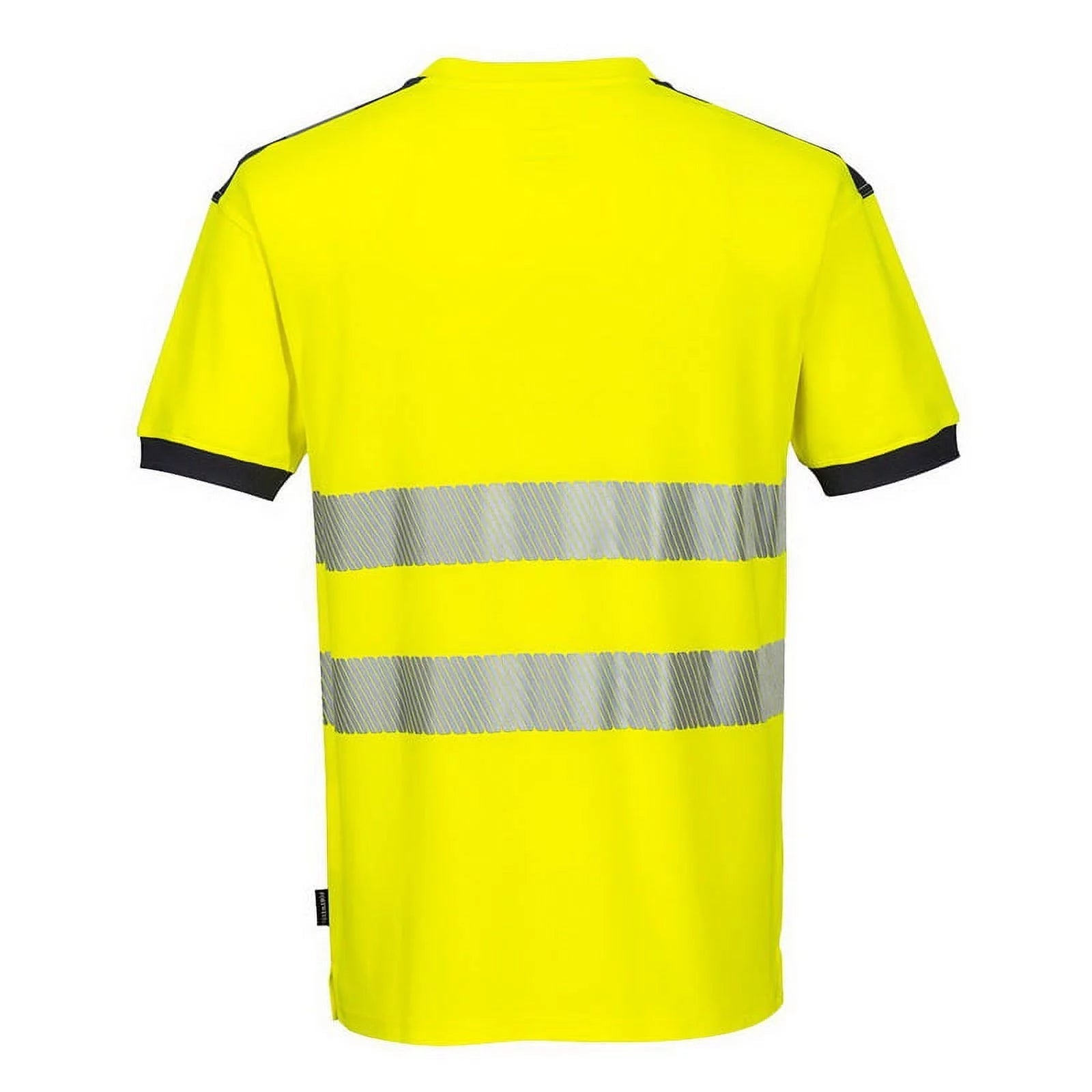 T181 PW3 Hi-Vis Short Sleeve Safety T-Shirt Yellow/Black, Medium-KarWorkwear