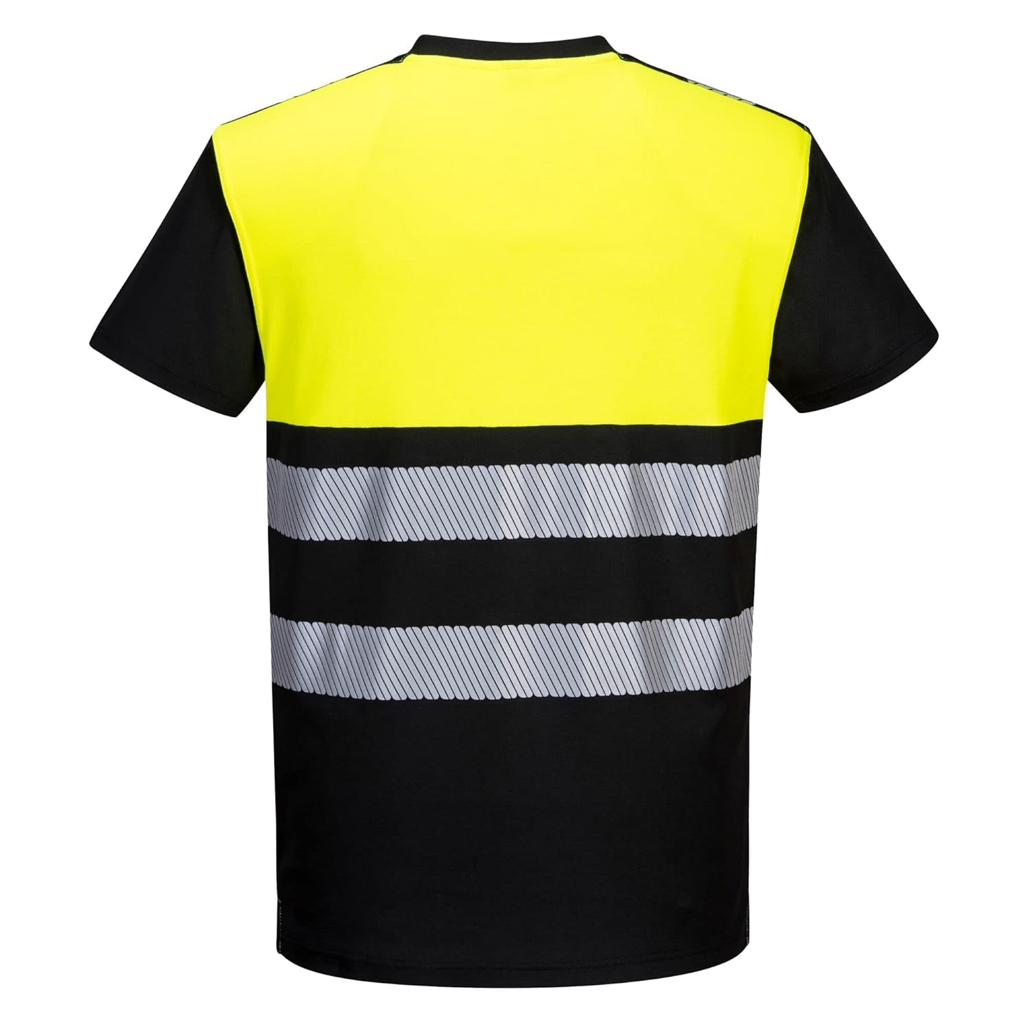 PW311 Men'S Hi Vis Safety T-Shirt, Reflective and Lightweight Class 1 Black/Yellow, 3X-Large