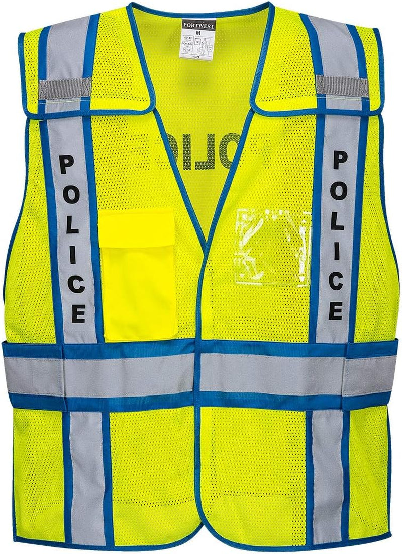 Public Service Vest Hi Vis Visability Safety Work Wear Gilet Executive ANSI 2