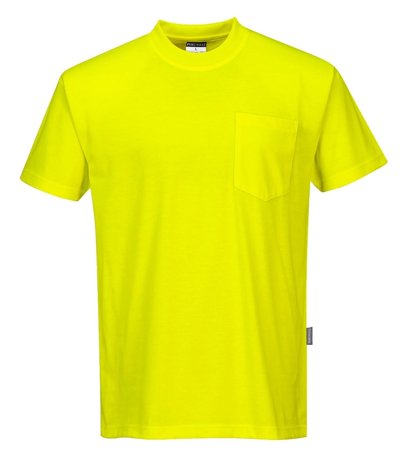 S577 Men'S Hi Vis Lightweight Cotton Blend Short Sleeve T-Shirt Yellow, 5X-Large