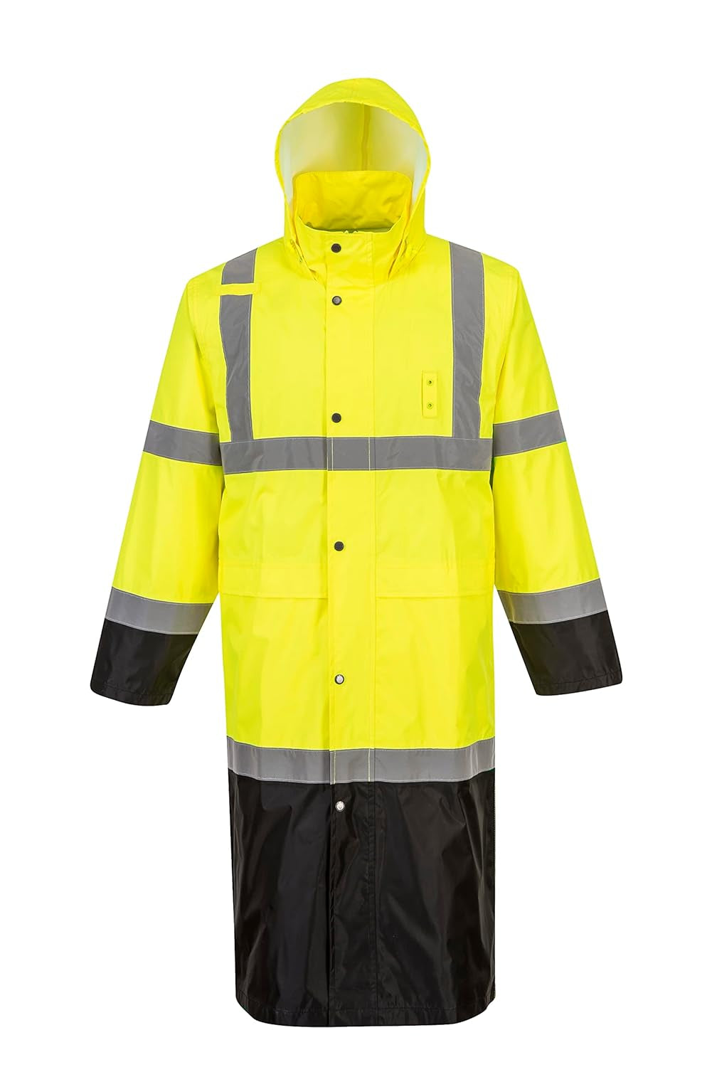Hi-Vis Contrast Raincoat 48 - UH446, Yellow/Black, XXL