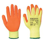 A150 Latex Grip Work Gloves - Palm Dipped Orange, Medium-KarWorkwear