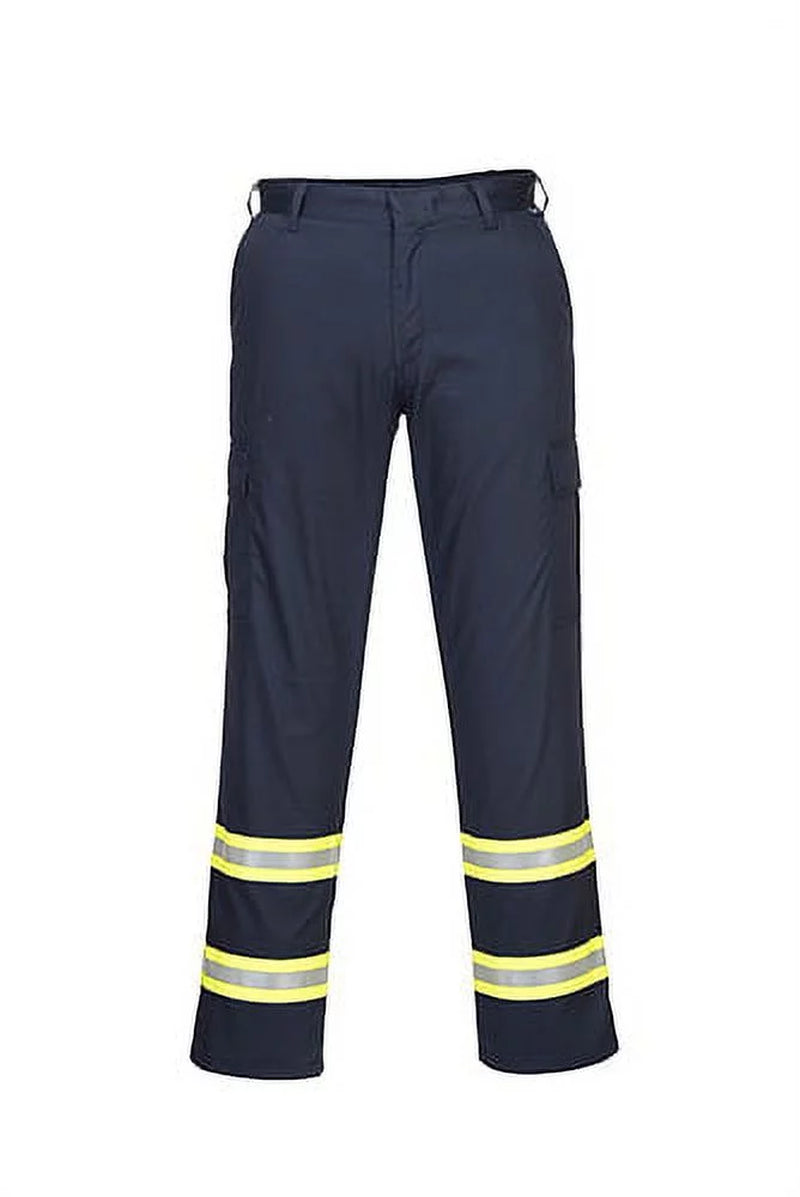 F127 Mens Modern Reflective Iona Extra Work Pants Navy, 46-KarWorkwear