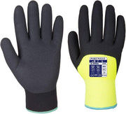 A146 Arctic Winter Glove with Flexible Sandy Nitrile Coating Grip ANSI, Yellow, Large