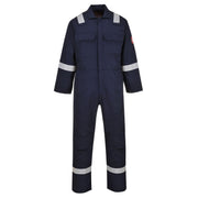 Bizweld Iona Coverall Overall Work Fire PPE Protective Wear Safety Boiler Suit ASTM NFPA ARC 2, Navy, Large