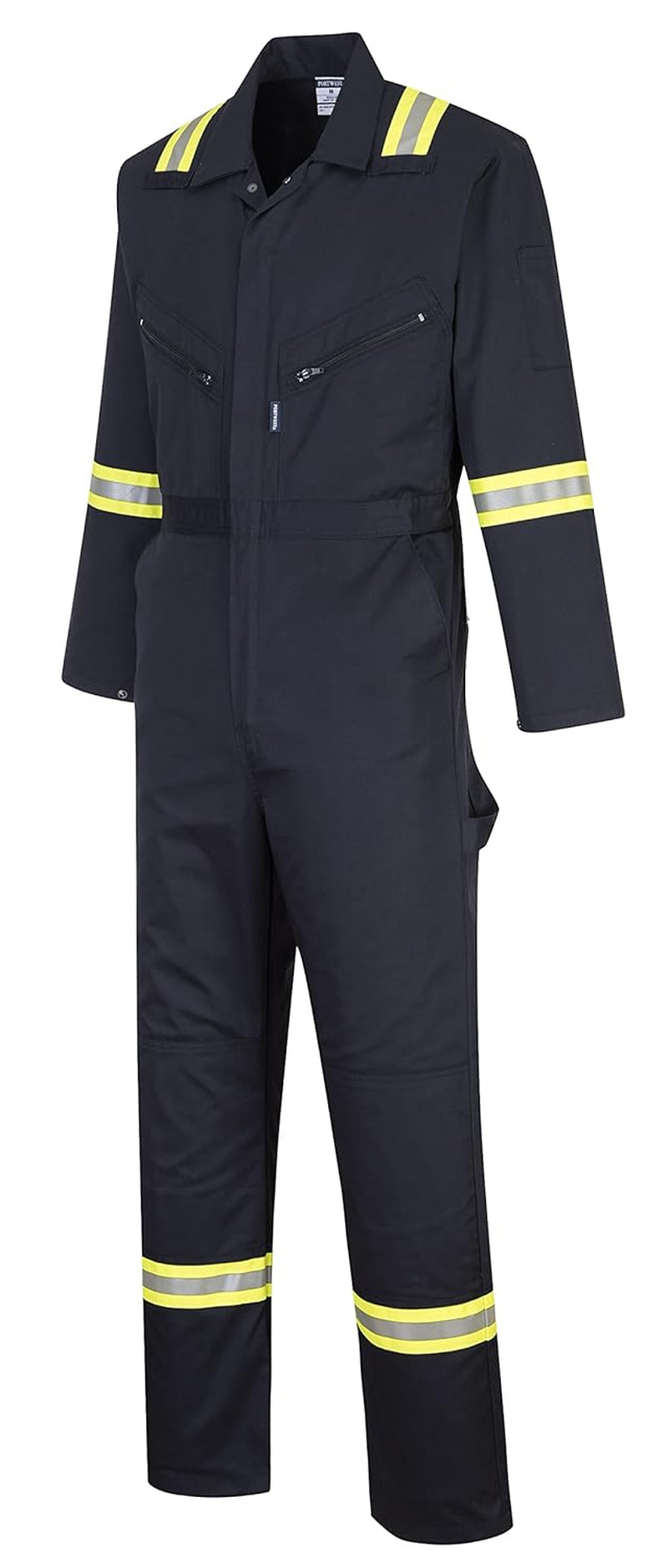 F128 Iona Xtra Reflective Coverall Navy, X-Large