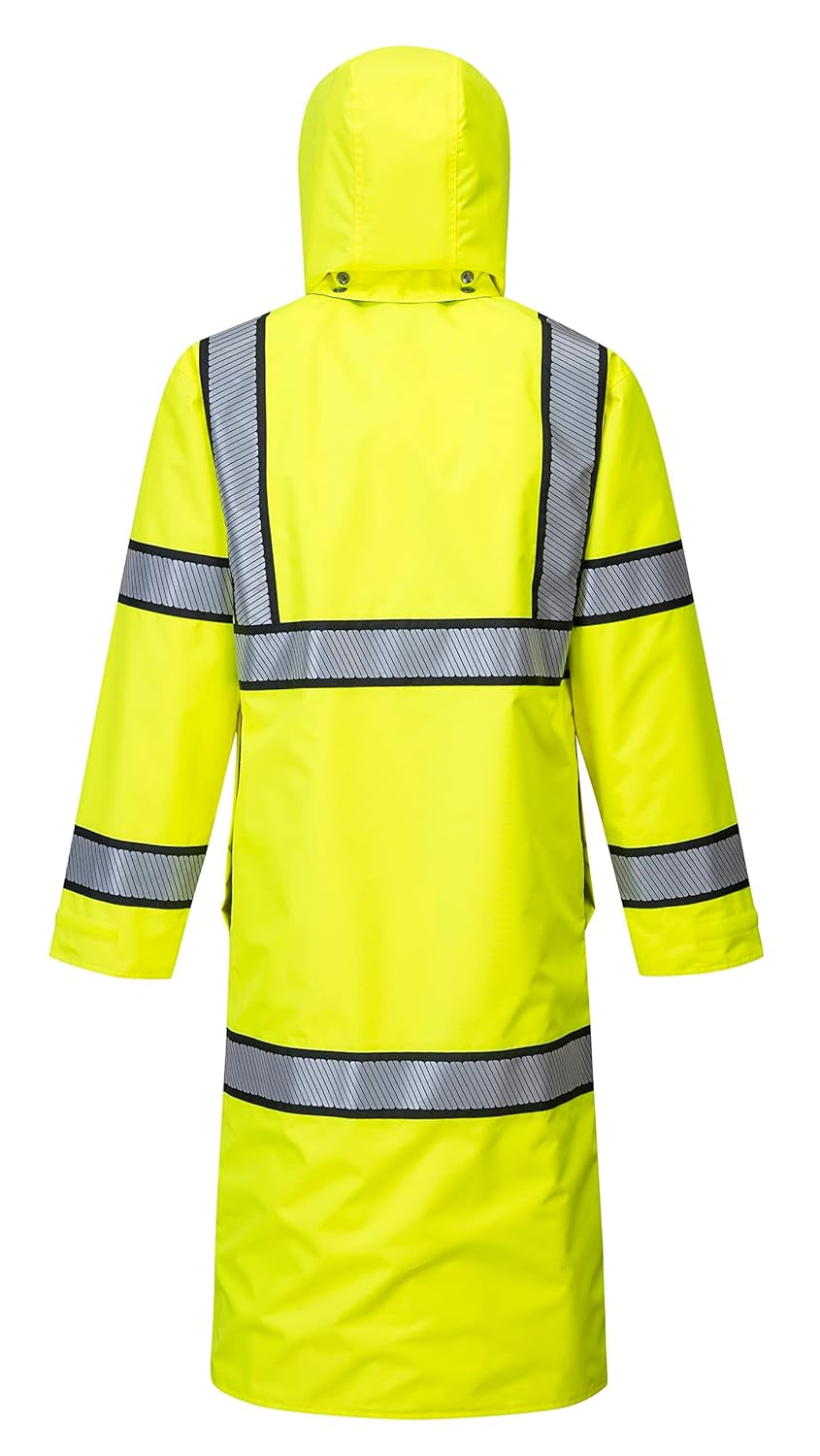 Hi-Vis Reversible Raincoat - UH447, Yellow/Black, XL