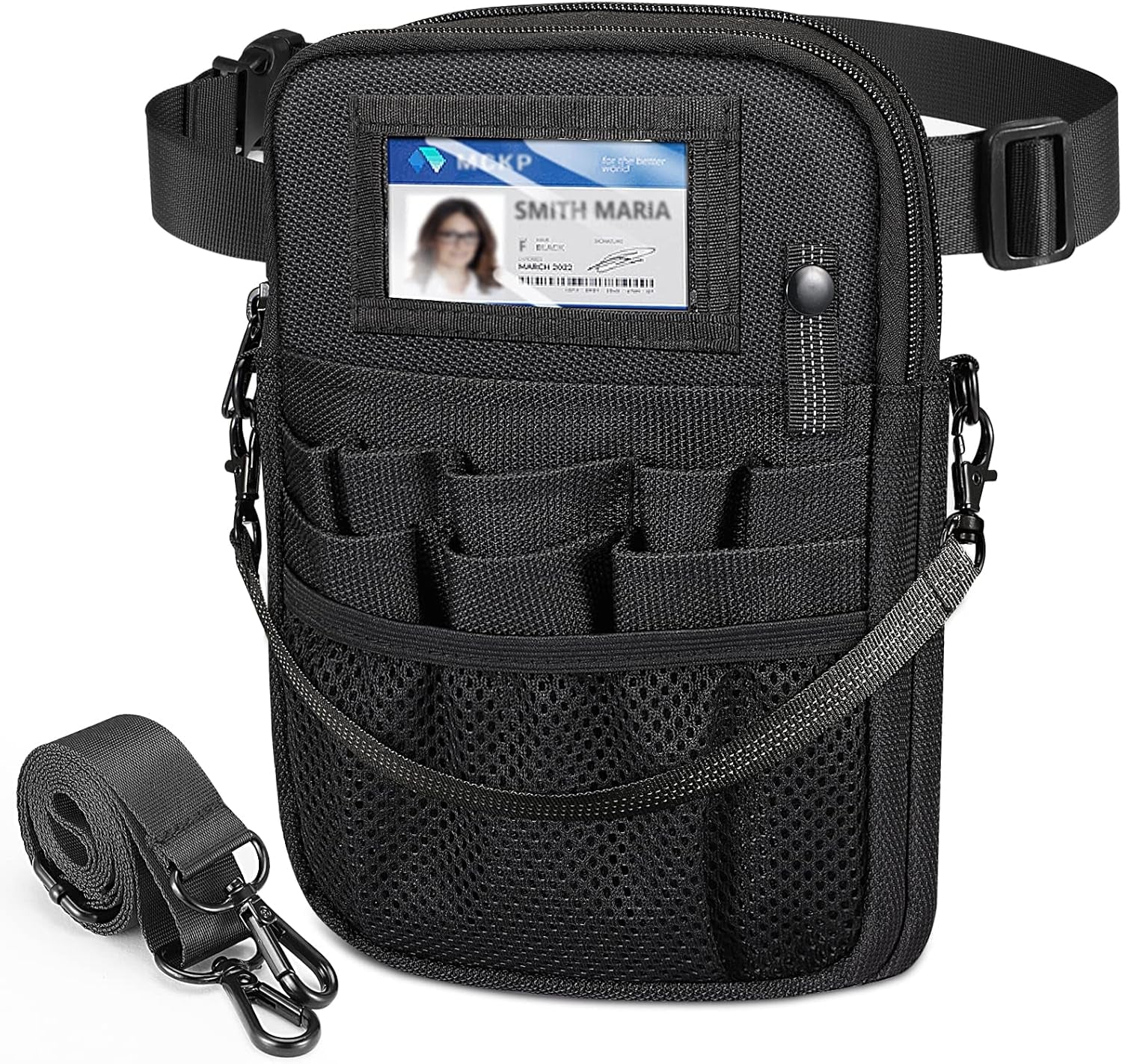 Nurse Fanny Pack with Tape Holder,  Multi Compartment Medical Gear Pocket Belt Bag Nursing Organizer Pouch | Utility Waist Pack for Stethoscopes, Bandage Scissors Other Medical Supplies, Purple