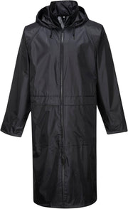 Classic Rain Coat Adult Waterproof Long Protection Hooded Work Wear Trench