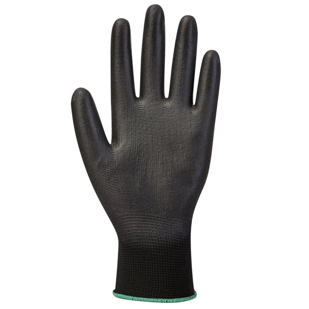A120 Work Gloves PU Palm Dipped Abrasion and Tear Resistant Black, Xx-Large-KarWorkwear