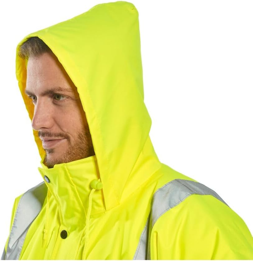 US460 Hi-Vis Waterproof Rain Traffic Jacket Yellow, 6X-Large