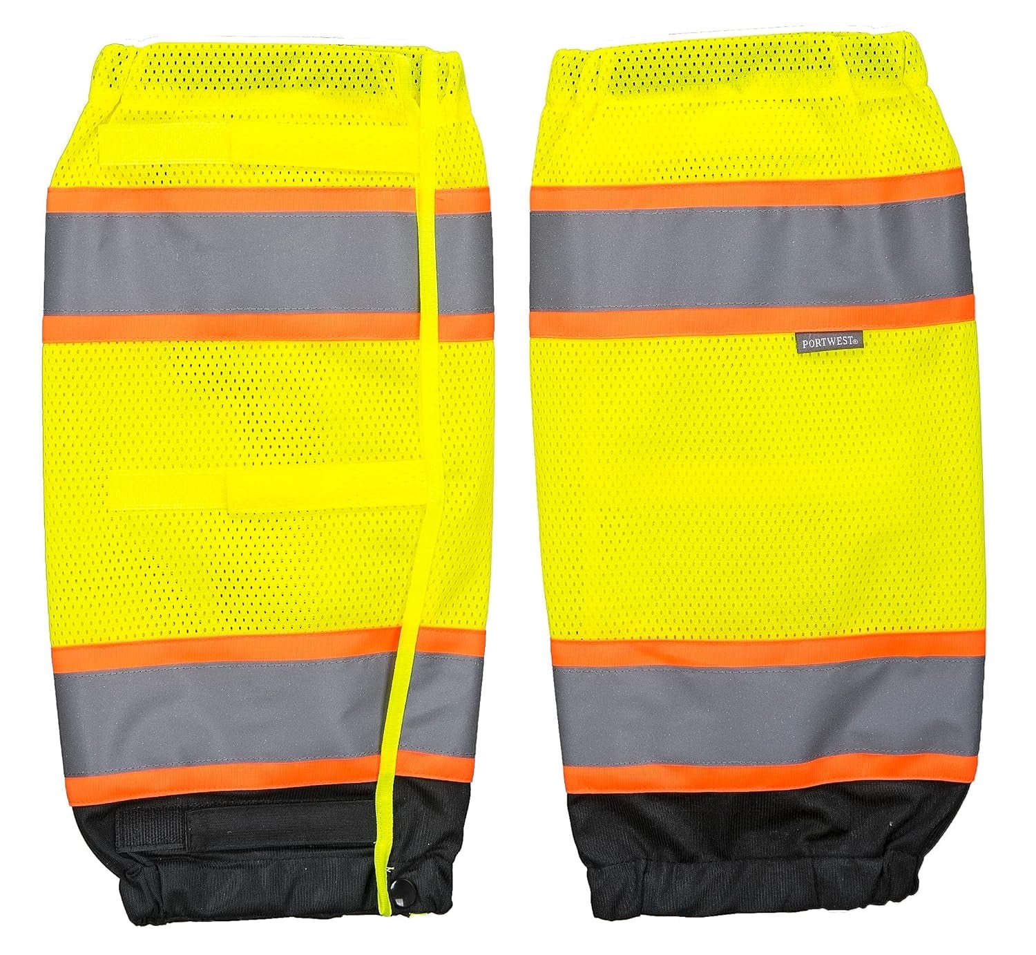 US389 Lightweight Hi Vis Reflective Two-Tone Gaiters Yellow/Black
