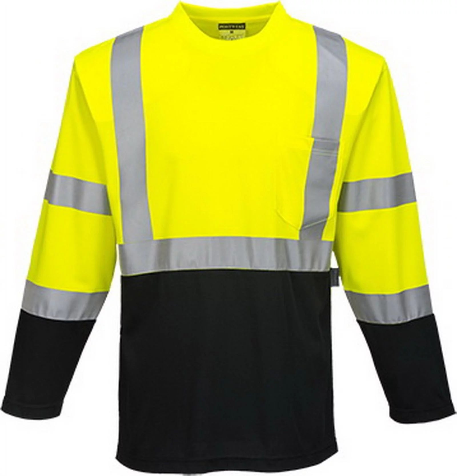 S398 Laguna Long-Sleeved T-Shirt-Yellow/Black-Xl-KarWorkwear