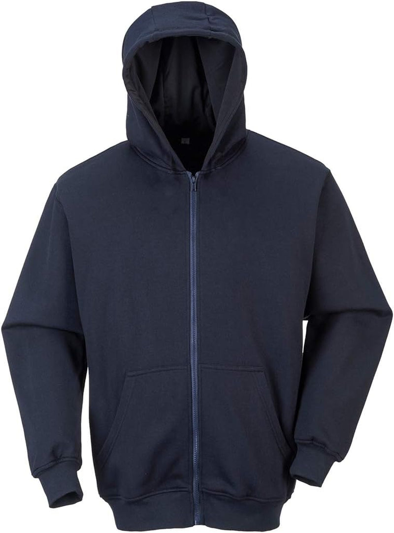 Hi-Vis 2-Tone Zipped Hoodie Visibility Reflective Safety Work Sweatshirt Jumperansi 3