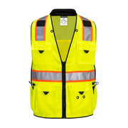 US376 Expert Pro Surveyor Vest Yellow/Black, Xx-Large