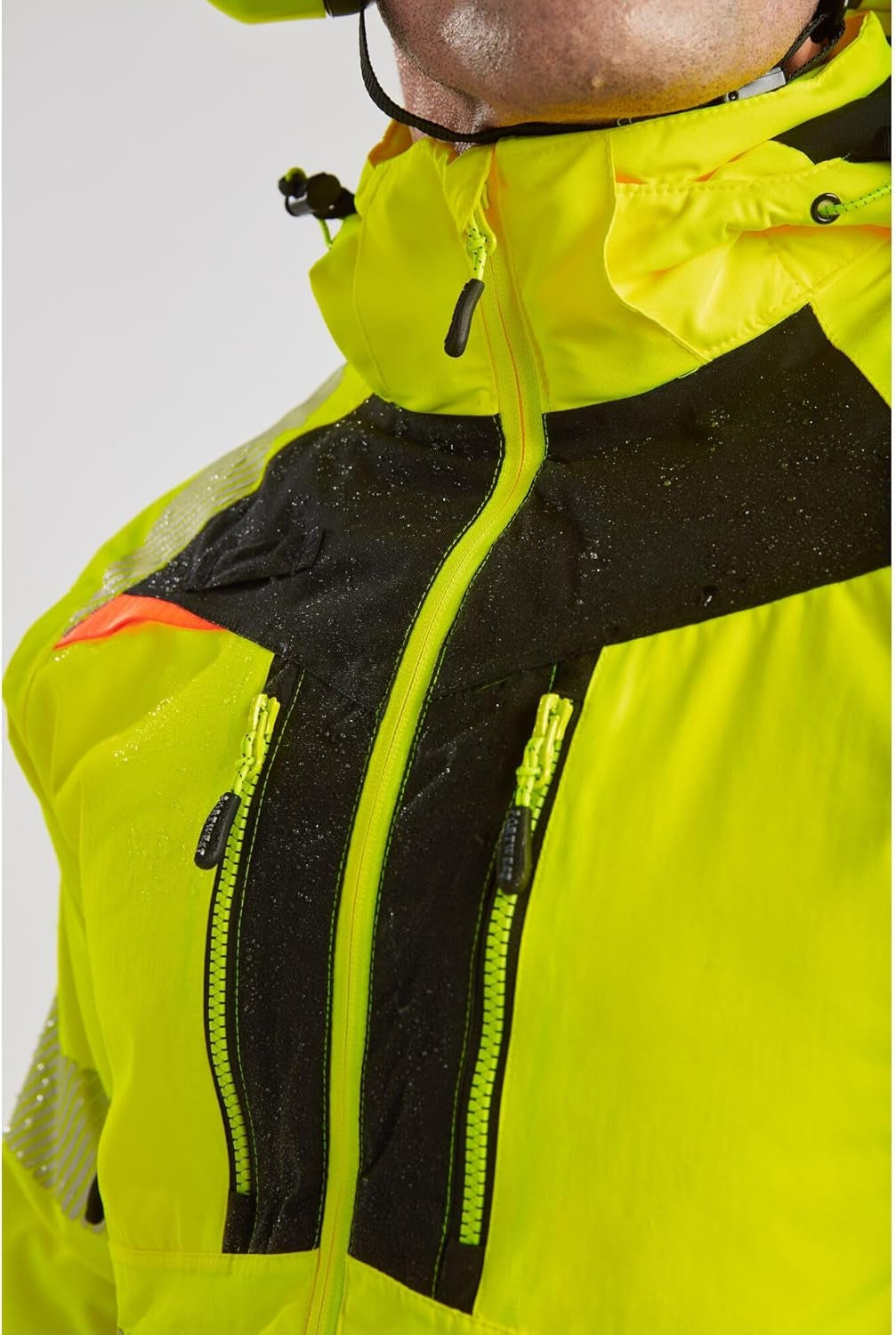 DX461 Men'S DX4 Waterproof Hi Vis Winter Jacket Safety Workwear Hooded with Pockets