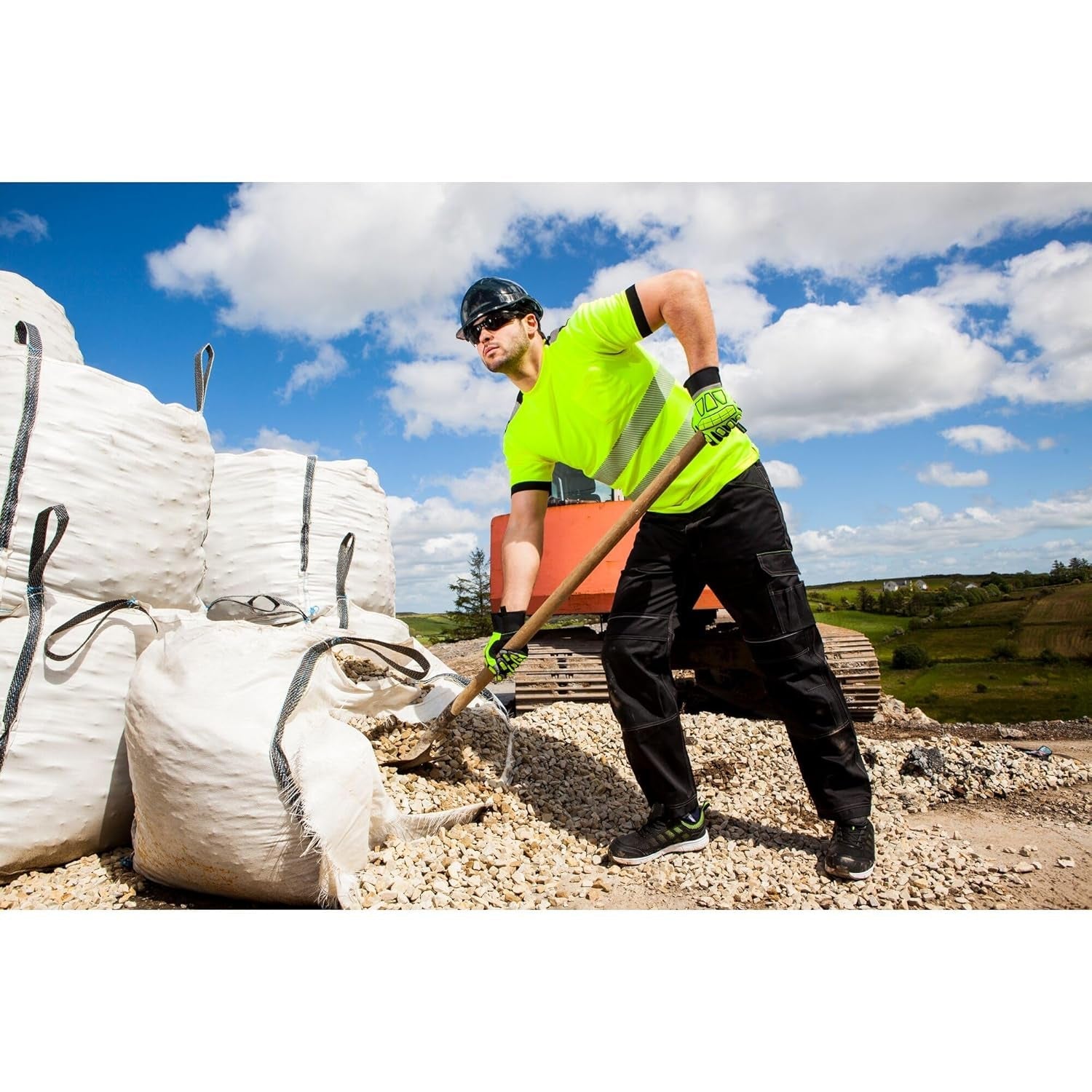 PW3 Hi-Vis T-Shirt S/S - T181, Yellow/Black, 3XL