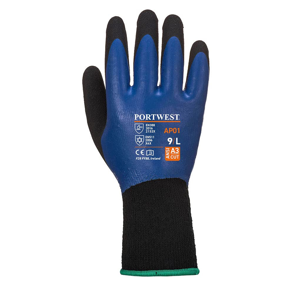 AP01 Thermo Grip Pro Glove Blue/Black, X-Large