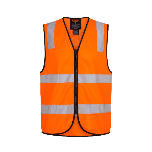 Portwest Traffic Controller Zip Vest D/N Reflective Tape Work Safety MZ105-KarWorkwear