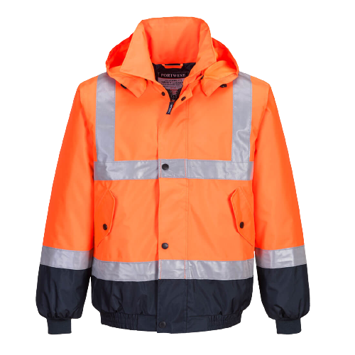 Portwest Hi-Vis Flying Jacket 2 Tone Waterproof Reflective Safety Work MJ204-KarWorkwear