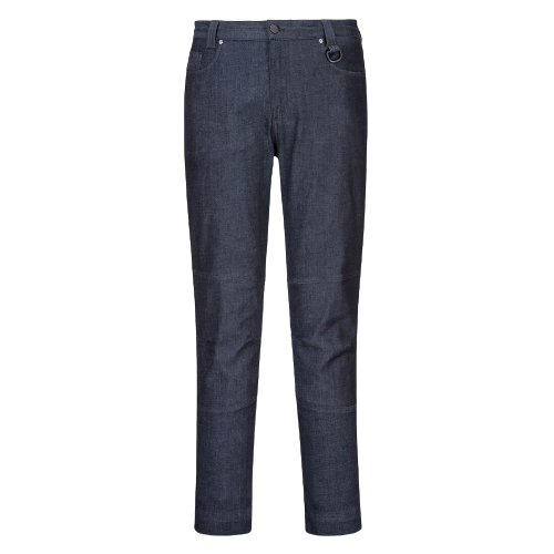 Portwest Denim Slim fit Stretch Work Pants Comfort 6 Pocket Tapered Pant MP702-KarWorkwear