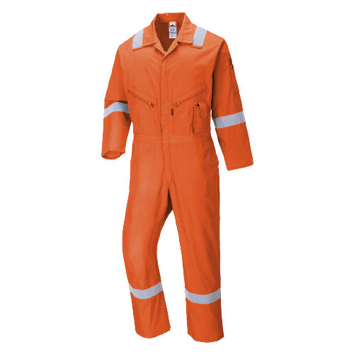Portwest Iona Cotton Coverall Lightweight Reflective Taped Work Safety C814-KarWorkwear