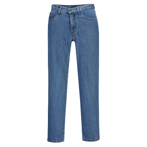 Portwest  Denim Pants Preshrunk Blue Cotton Denim Jeans Metal Button MW168-KarWorkwear