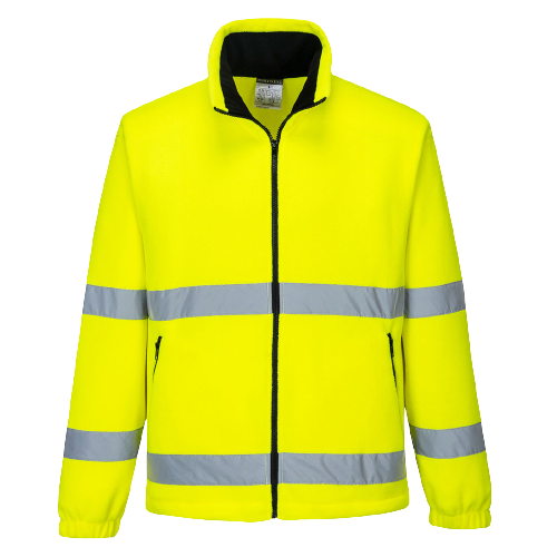 Portwest Hi-Vis Essential Polar Fleece 2 Tone Zip Reflective Work Safety F250-KarWorkwear