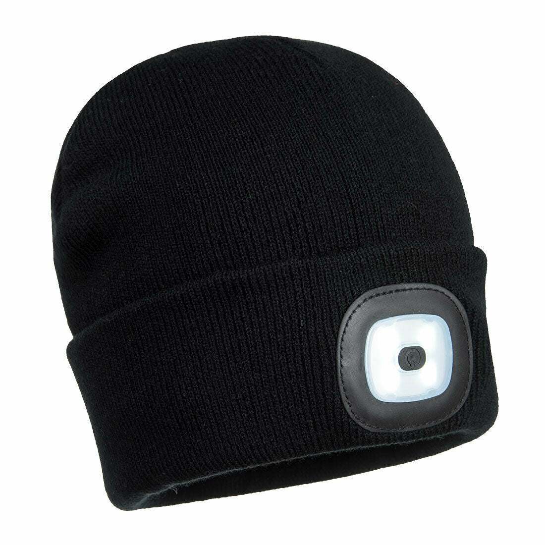 Portwest Mens Beanie Hat LED Head Light USB Rechargeable Warm Work Comfort B029-KarWorkwear