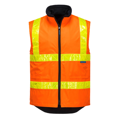 Portwest Polar Fleece Vest with Micro Prism Tape Reflective Safety MY214-KarWorkwear