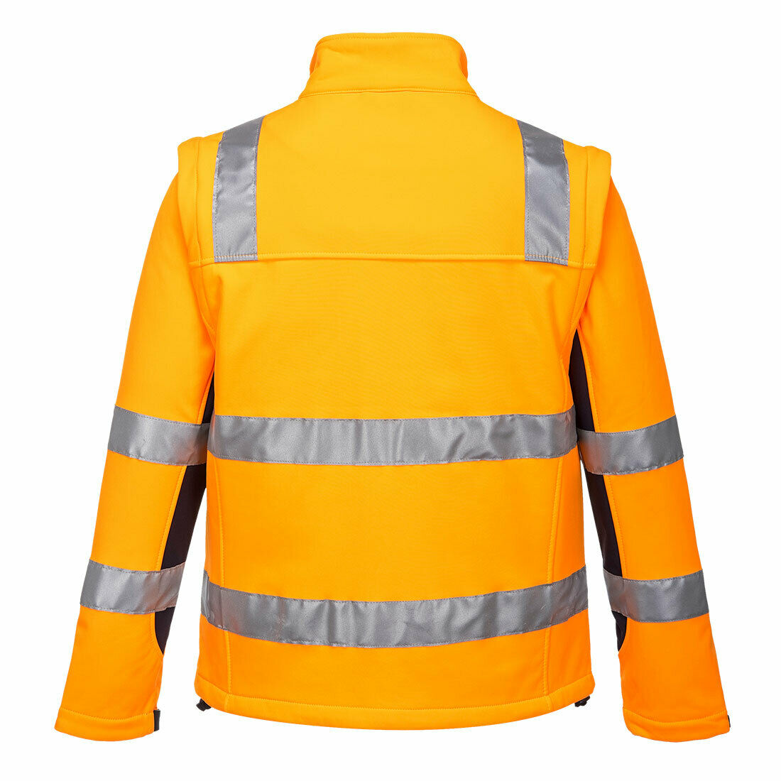 Portwest Mens Huski Chassis Jacket Softshell 2 in 1 Reflective Safety Tape K8074-KarWorkwear