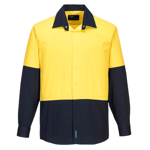 Portwest Food Industry Lightweight Cotton Shirt Reflective Work Safety MF150-KarWorkwear