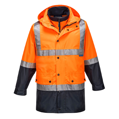 Portwest Eyre Day/Night 4-in-1 Jacket 2 Tone Reflective Work Safety MJ881-KarWorkwear