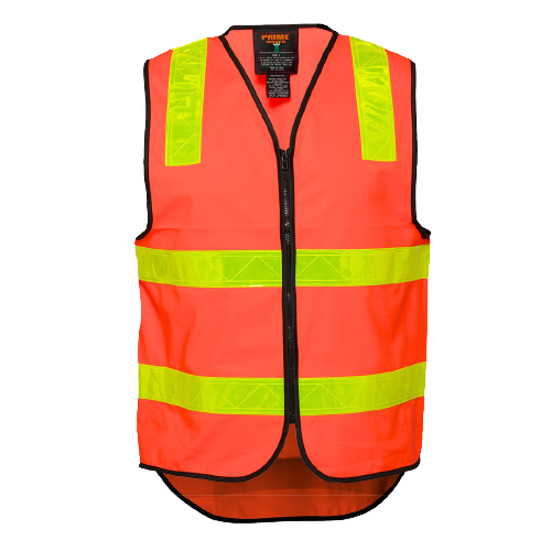 Portwest Vic Roads Style Vest 2 Tone Hi Vis Reflective Taped Work Safety MV338-KarWorkwear