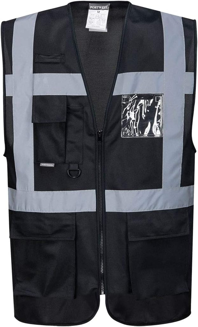 F476 Iona Executive Safety Work Vest with Reflective Tape
