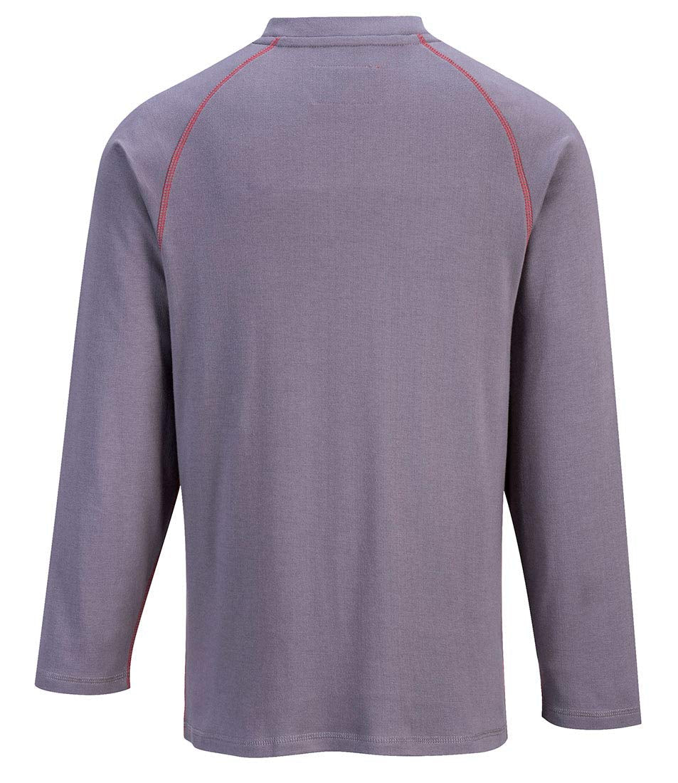 FR01 Bizflame Flame Resistant Crew Neck Sweatshirt Gray, X-Large