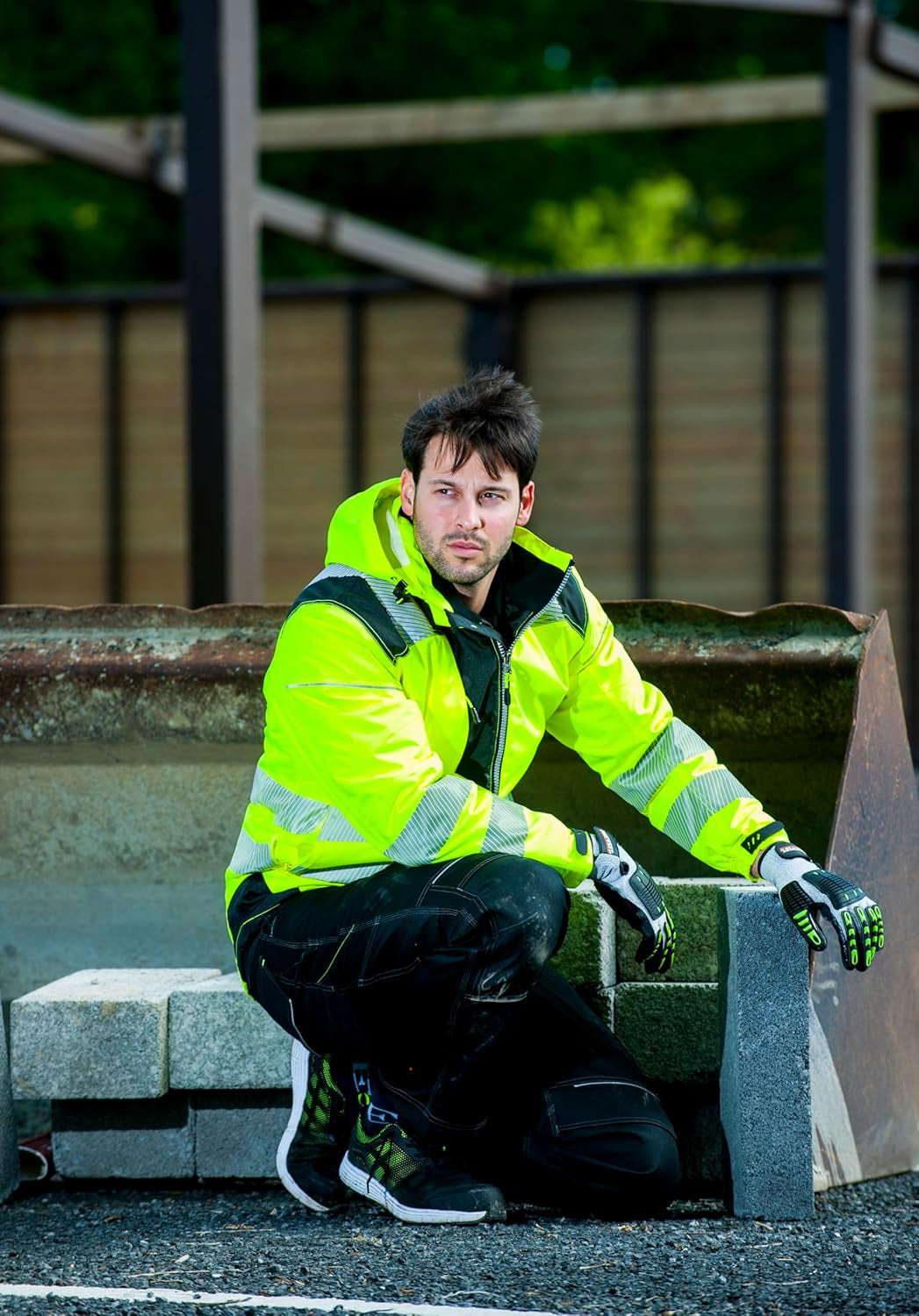 PW3 Hi-Vis Winter Jacket Work Safety Protective Reflective Waterproof Coat ANSI 3, XXL