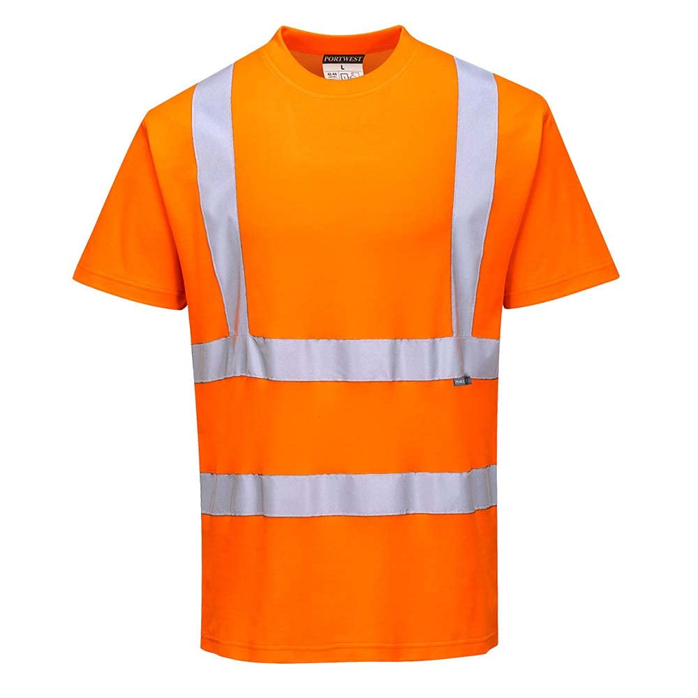 S170 Cotton Comfort Short Sleeve T-Shirt Orange, Medium