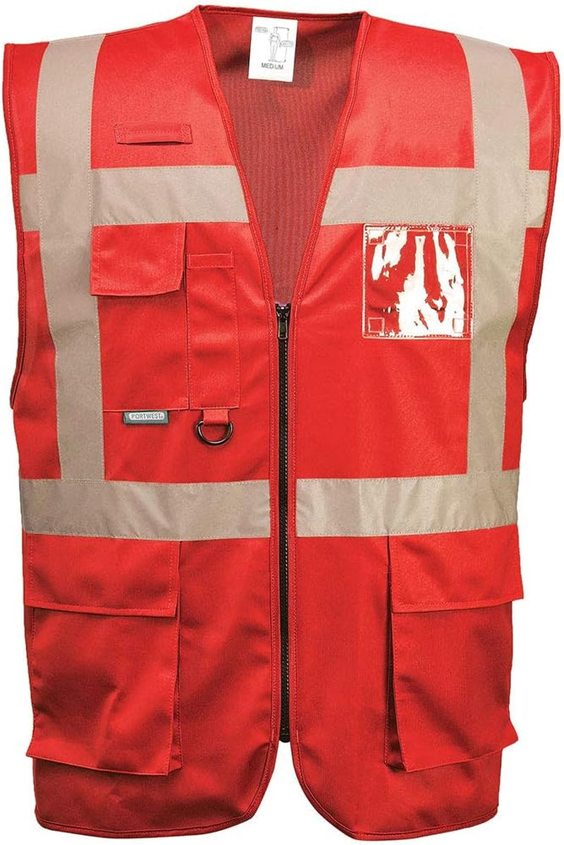 F476 Iona Executive Safety Work Vest with Reflective Tape