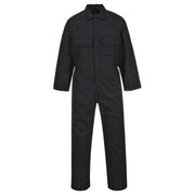 UBIZ1 Bizweld Flame Resistant Coveralls for Welding, Protective Safety FR Workwear Coveralls Black, Large