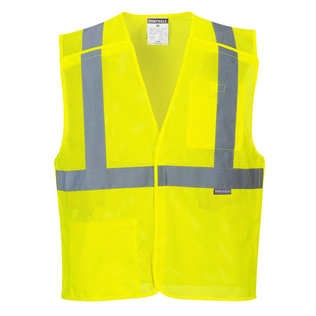Economy Mesh Break-Away Vest Visibility Reflective Safety Security Work Top ANSI 2, 3 XL