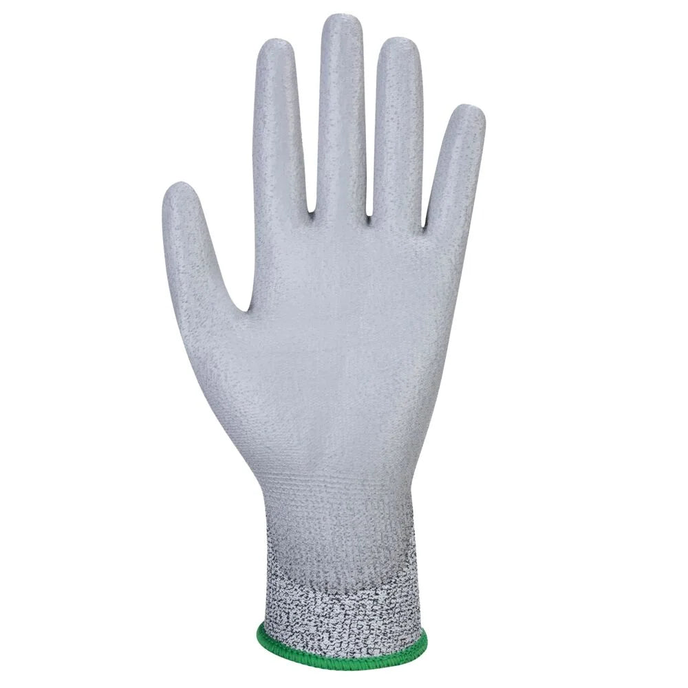 A620 Cut Resistant Work Gloves PU Palm Dipped Gloves Gray, Large-KarWorkwear