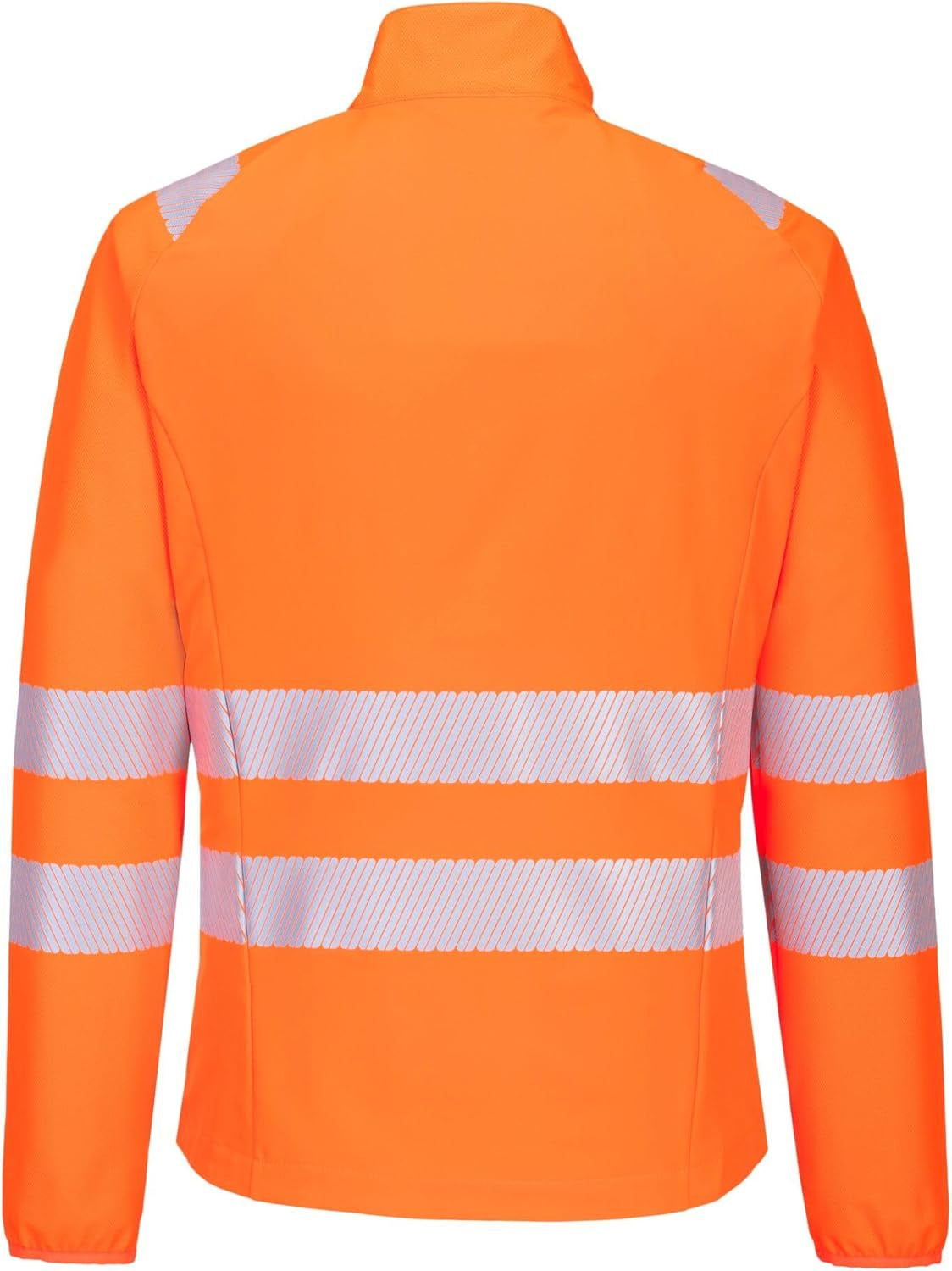 DX481 Men'S Hi Vis Lightweight Work Jacket Mid Layer Stretch Reflective Full Zip Safety Utility Workwear