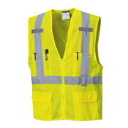 US370 Atlanta X Back Lightweight Hi-Vis Vest Yellow, 5X-Large