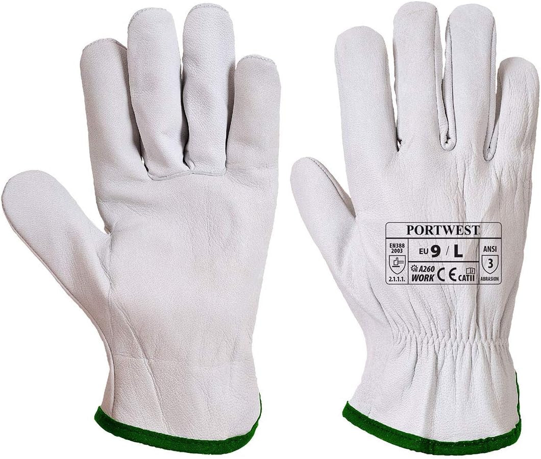 Oves Driver Glove Heavy Duty Hand Gauntlets Protection Safety Work Wear ANSI 105, X Large