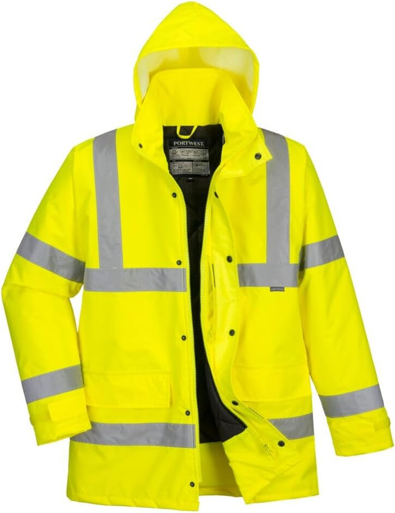 US460 Hi-Vis Waterproof Rain Traffic Jacket Yellow, 6X-Large